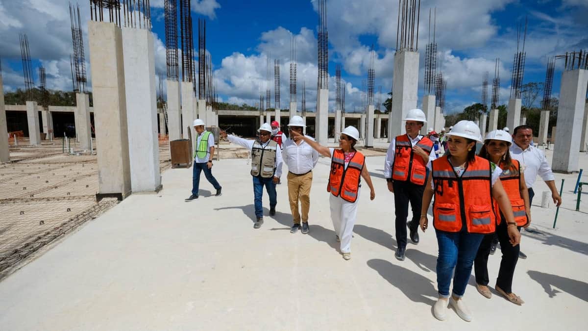 Constata Mara Lezama 40% de avance en construcción del Nuevo Hospital General de Felipe Carrillo Puerto