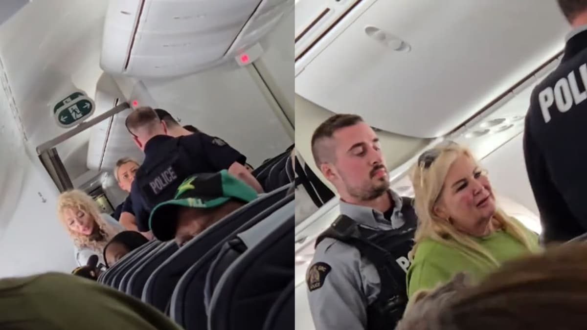 Video: Madre e hija se pelean en pleno vuelo y provocan un aterrizaje de emergencia en Canadá