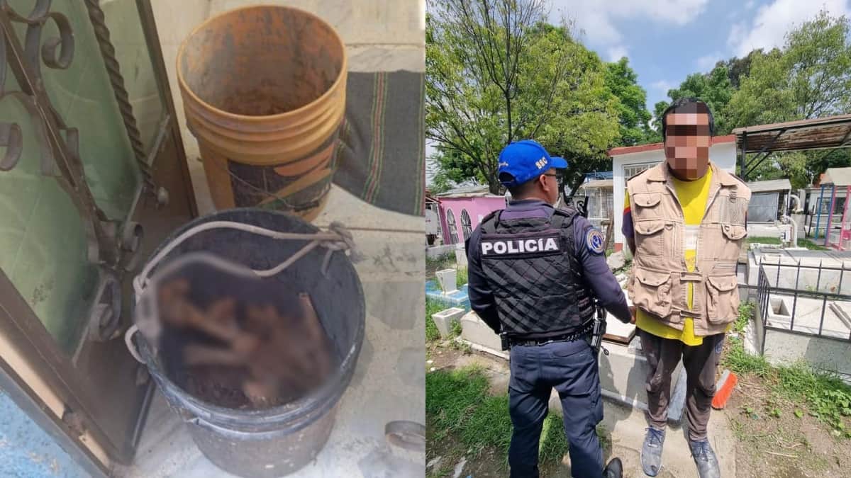 Hombre es detenido por presunta posesión de restos óseos en panteón de CDMX