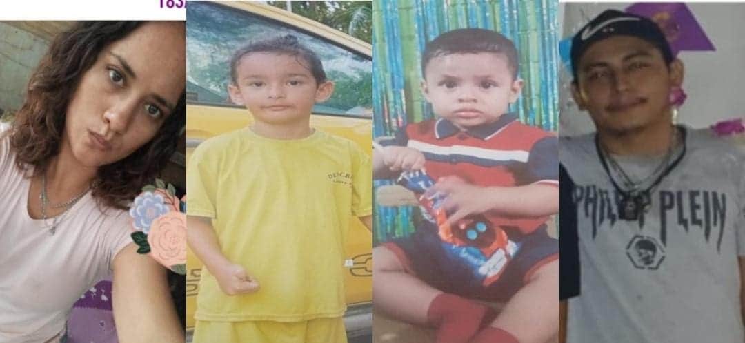 Buscan a mujer y dos menores de Playa del Carmen, así como a un hombre de Puerto Morelos