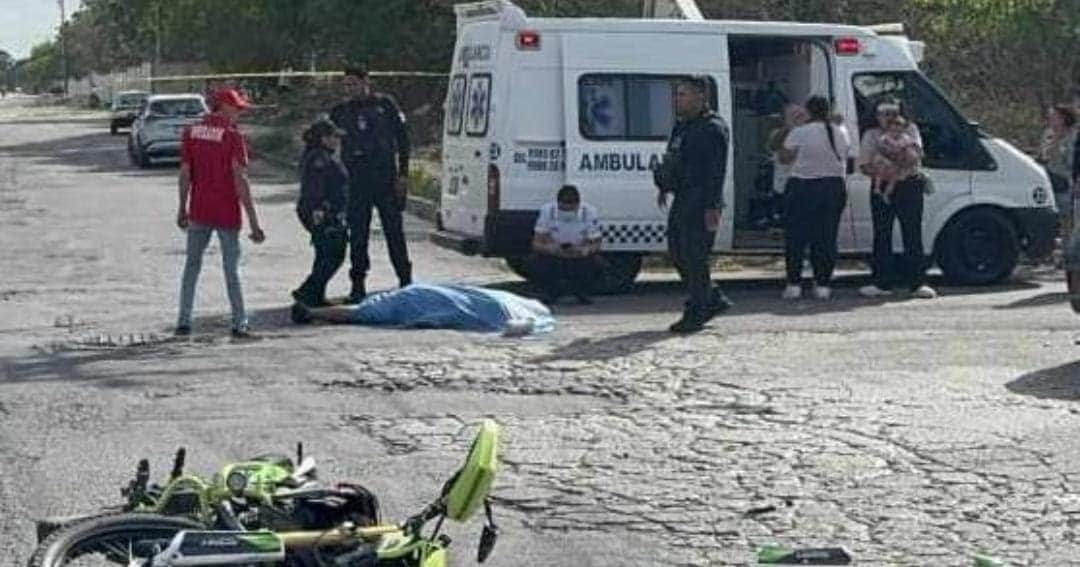 Ejecutan a motociclista luego de una persecución en Cancún