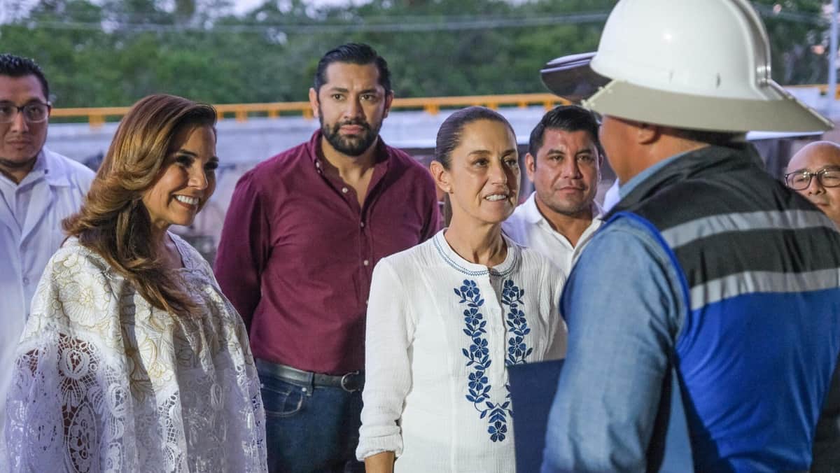 Recorren Claudia Sheinbaum y Mara Lezama nuevo Hospital General de FCP, en el corazón de la Zona Maya