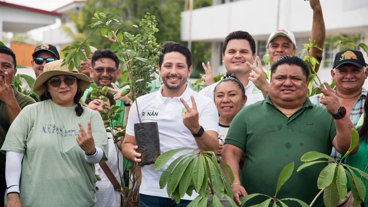 En el Día del Árbol, Renán Sánchez Tajonar reafirma compromiso del Partido Verde con la reforestación en Quintana Roo