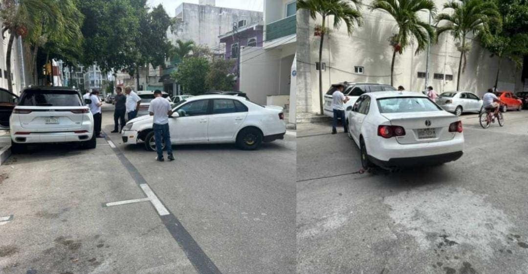 Conductor choca contra la camioneta de Kira Iris San, la exregidora de Playa del Carmen