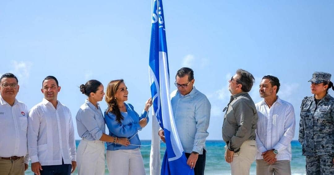 Quintana Roo reafirma su liderazgo ambiental con 49 banderas Blue Flag en Cancún: Mara Lezama