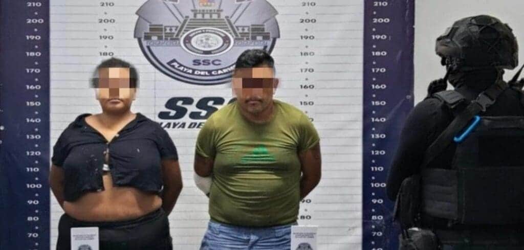 Detienen a dos personas con dosis de diversos narcóticos en Playa del Carmen