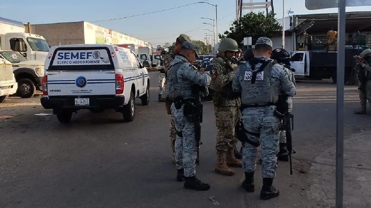 Asesinan a dos personas y tres resultan heridas en ataques armados en Villahermosa, Tabasco