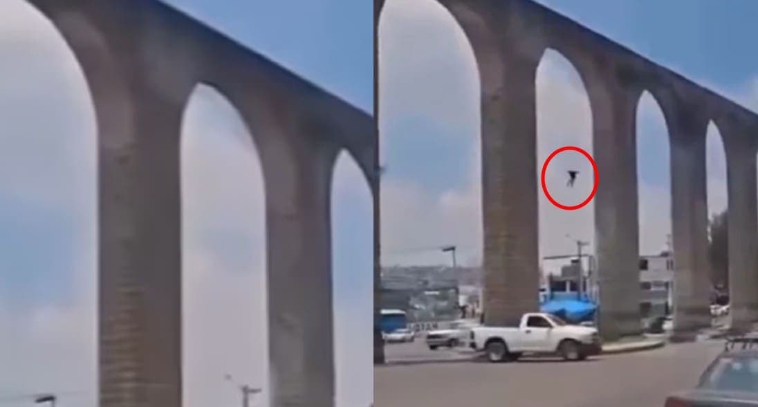 Video: Muere hombre al caer de 60 metros en Naucalpan, Edomex