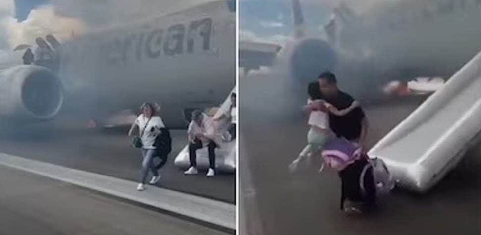 Video: Evacuan a 173 pasajeros tras incendio en avión en Denver, Estados Unidos
