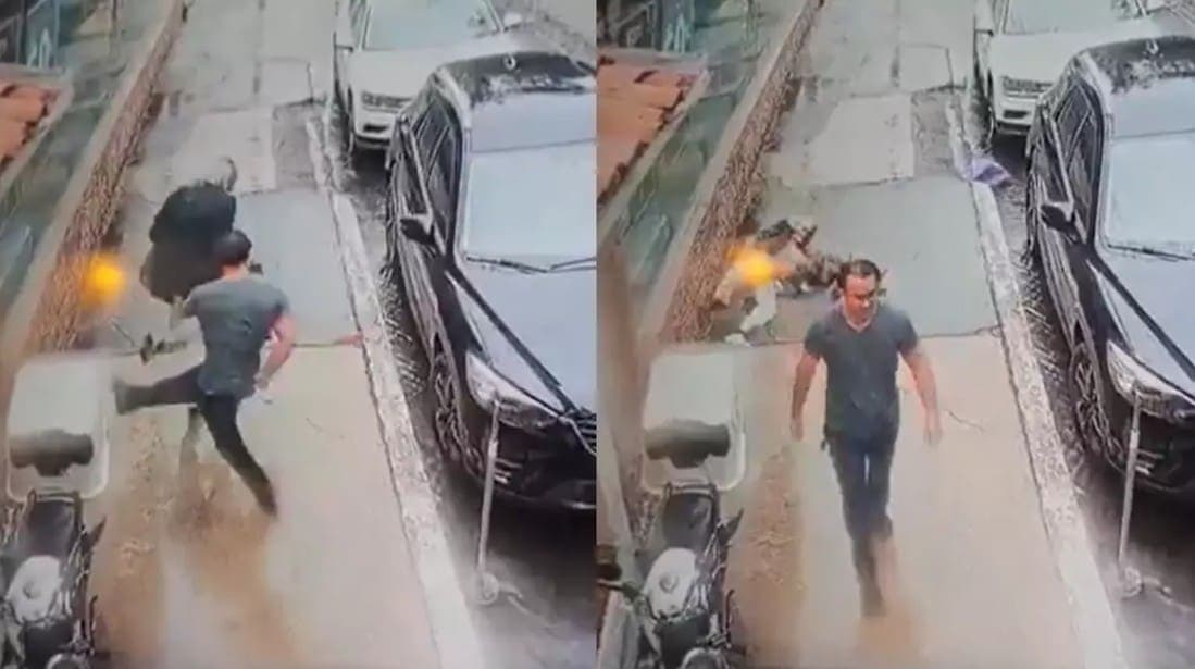 Video: Sujeto golpea a adulto mayor en situación de calle en Morelia, Michoacán