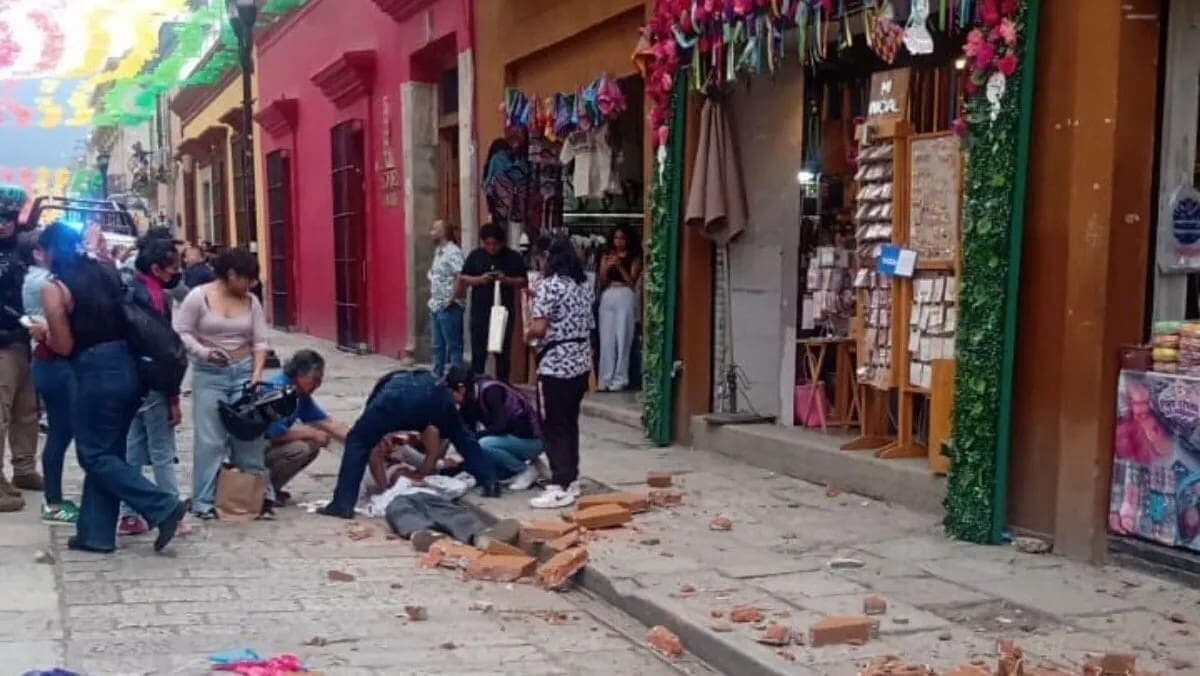 Reportan una persona lesionada tras sismo de magnitud 5.9 en Tlacolula, Oaxaca