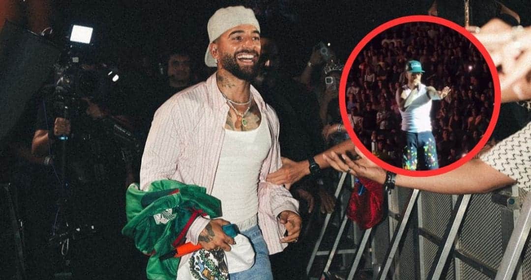 Video: Maluma detiene su show para regañar a una fan por llevar a su bebé en CDMX
