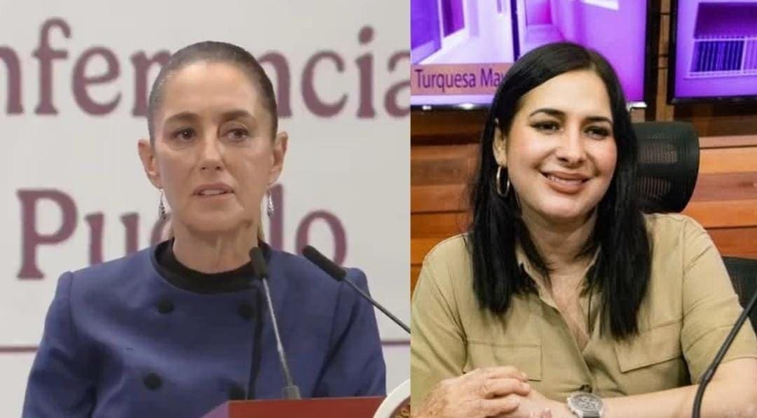 Video: Claudia Sheinbaum apoya a Estefanía Mercado en aumento de predial a hoteleros de Playa del Carmen