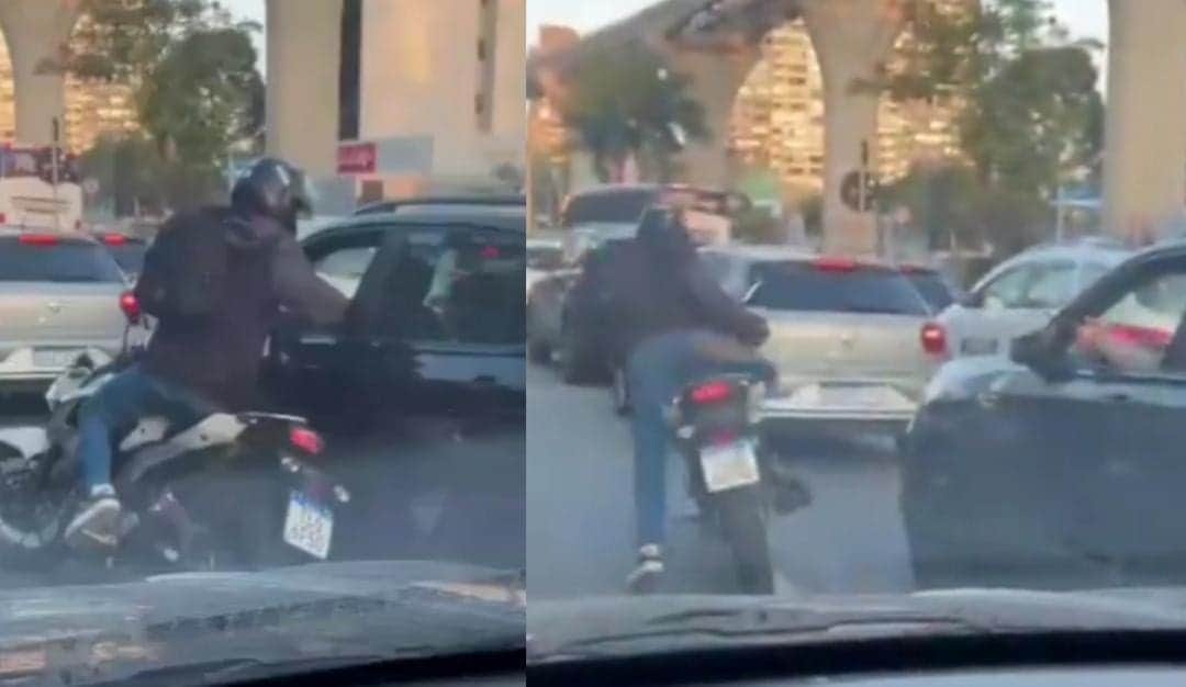 Video: Conductor se defiende de asalto, le quita el arma al ladrón y le dispara en Brasil