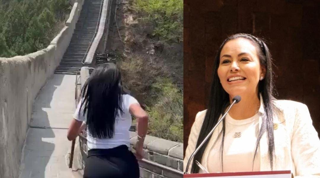 Video: Critican a diputada de Morena por presumir su rutina de ejercicios desde la Muralla China