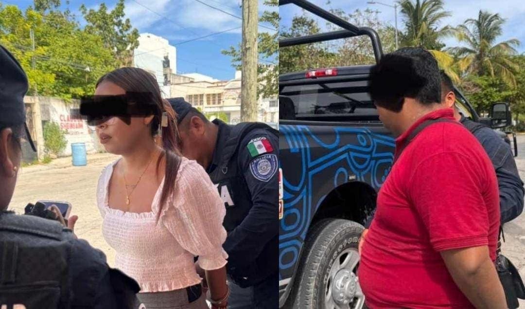 Detienen a presuntos empleados de AT&T que se querían robar un celular en Playa del Carmen