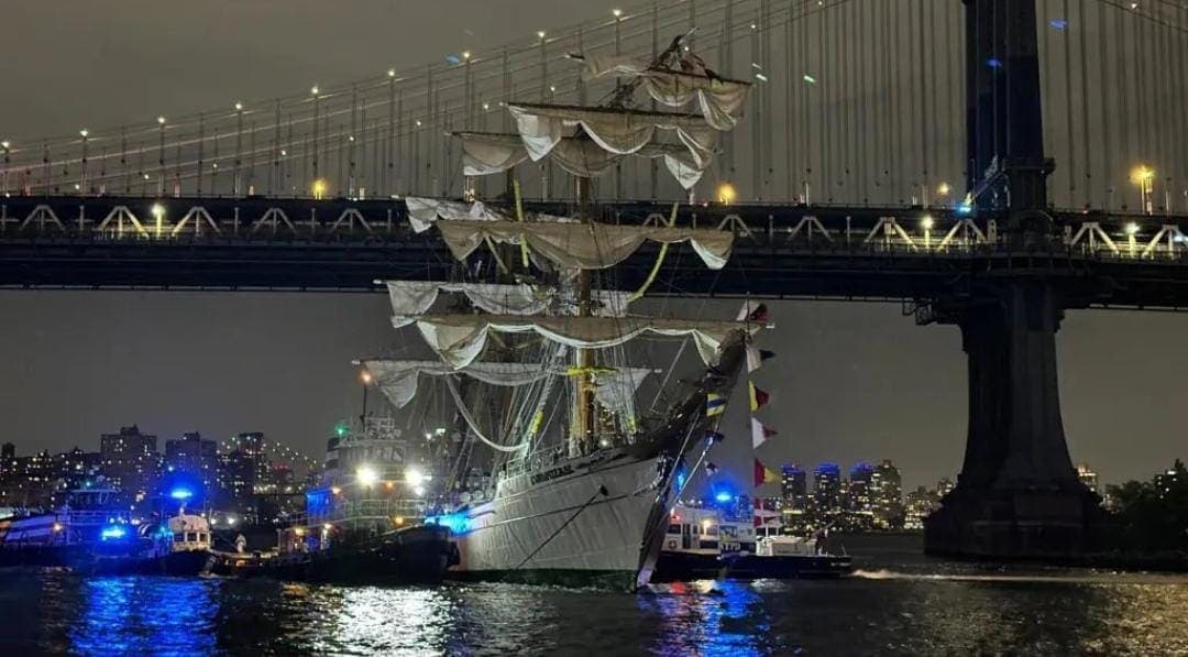 Marina oculta por cinco años información sobre accidente del buque Cuauhtémoc en Nueva York, Estados Unidos