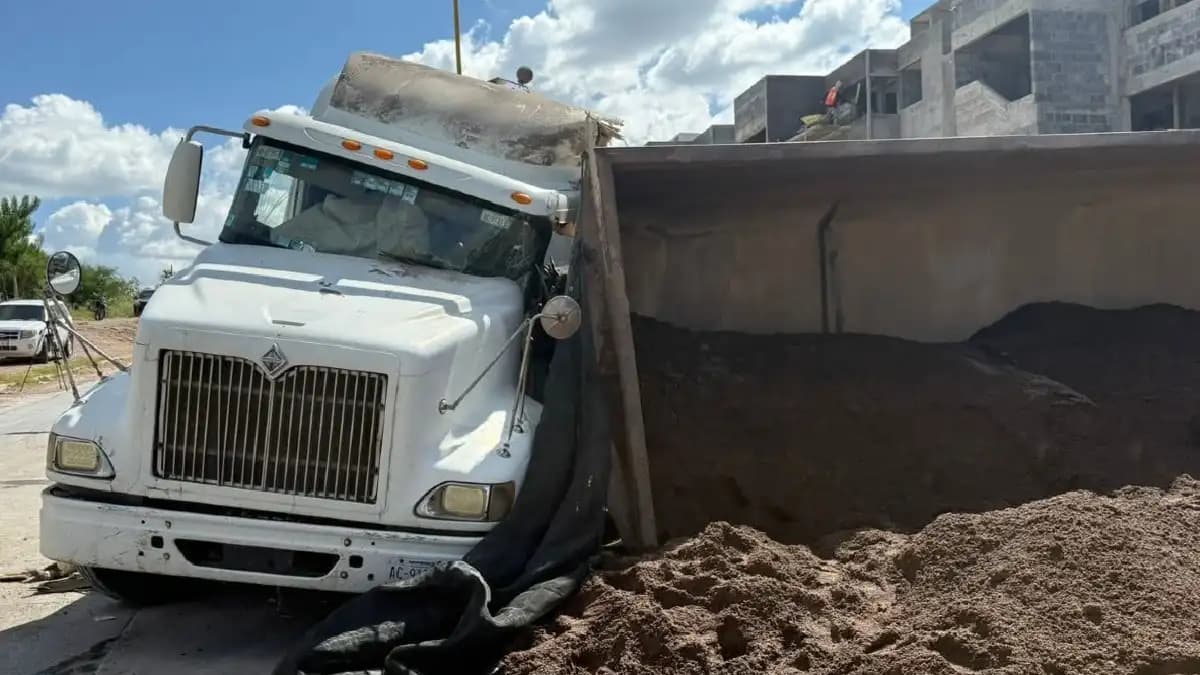 Video: Bebé muere tras quedar atrapado en un camión de arena en Aguascalientes