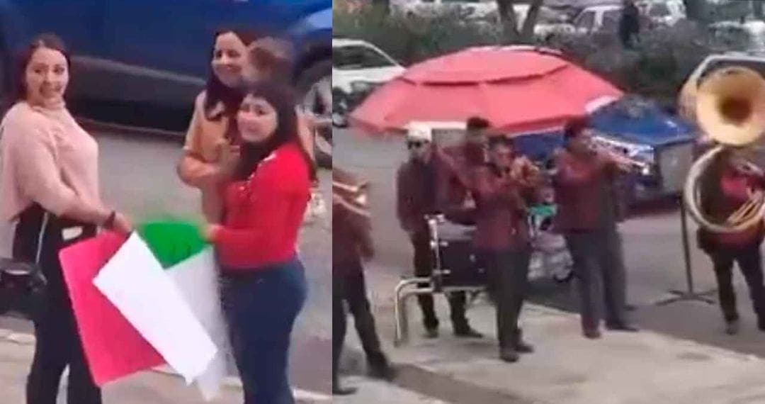 Video: Mujer festeja su divorcio con música de banda y sus amigas en Toluca, Edomex