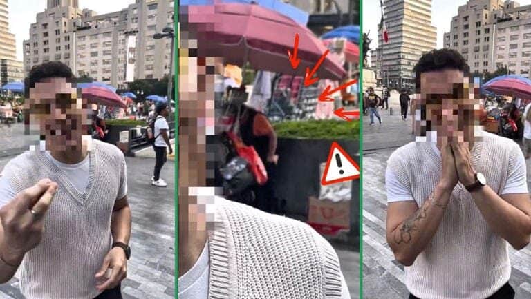 Video: Exhiben a vendedora ambulante haciendo del baño frente al Palacio de Bellas Artes en CDMX