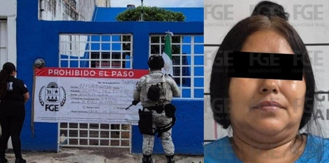 Detienen por trata de personas a una mujer durante un cateo a un spa en Cancún