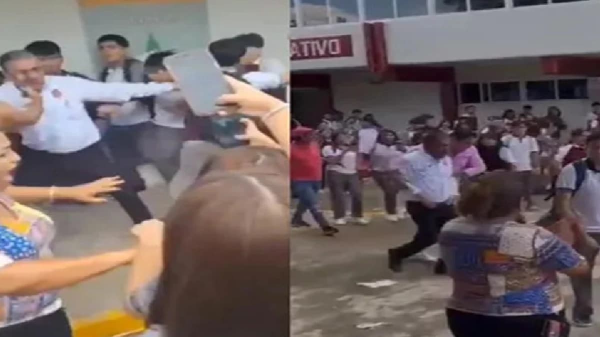 Video: Alumnos intentan linchar al director de su colegio por presunto acoso en Altamira, Tamaulipas