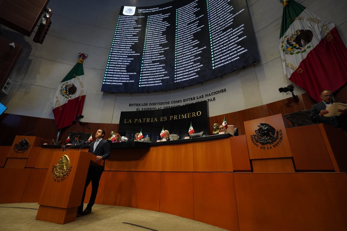 Gino Segura respalda en el Senado la política económica de Claudia Sheinbaum