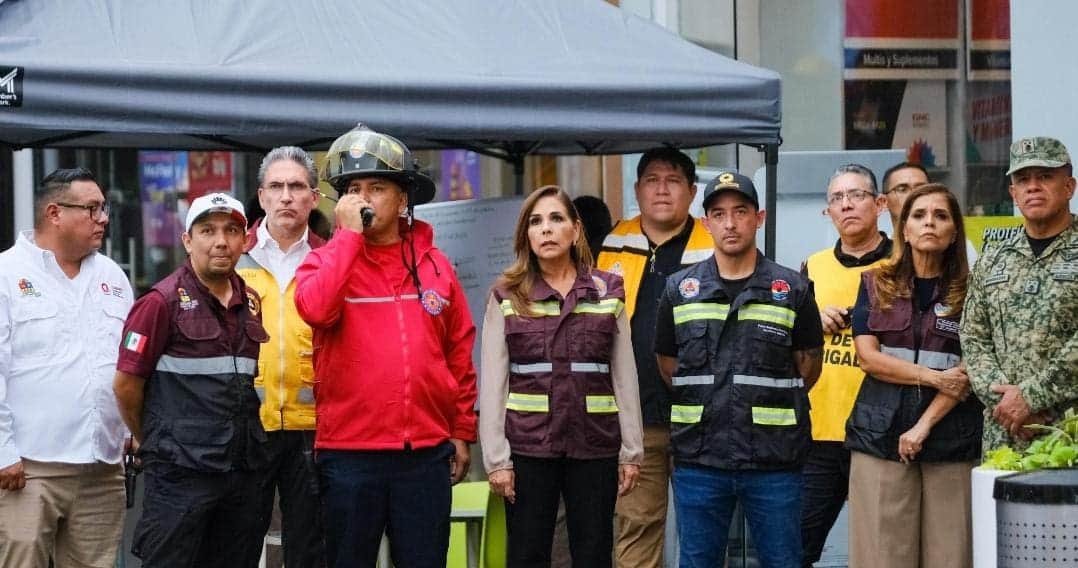 Encabeza Mara Lezama histórico simulacro en el que participaron más de 130 mil personas en Quintana Roo