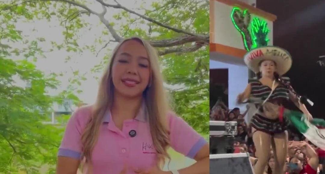 Video: Joven de Chiapas que bailó con poca ropa y la bandera se disculpa con quienes se sintieron ofendidos