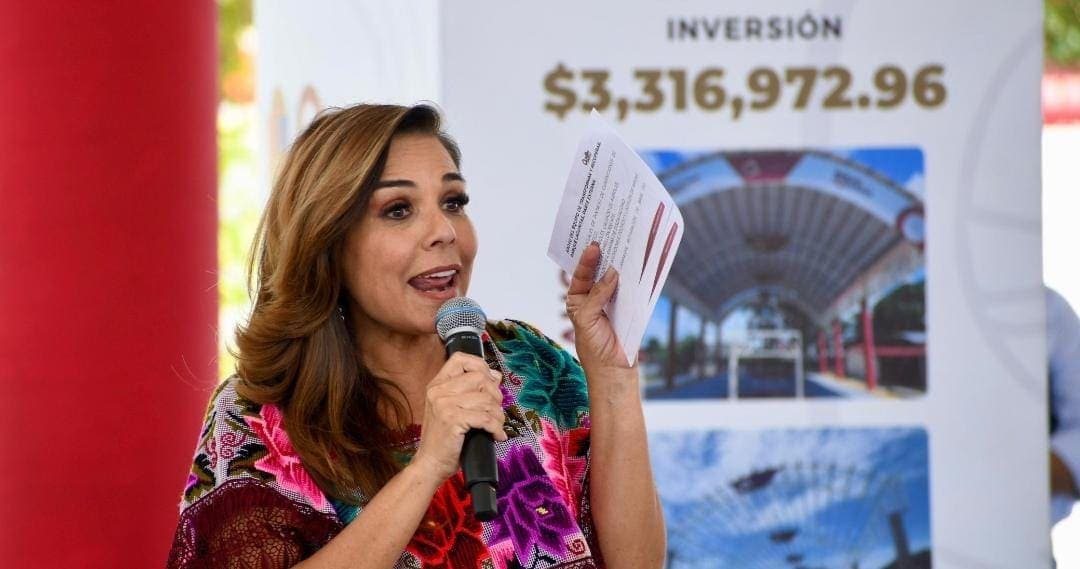 Entrega Mara Lezama nuevo domo en primaria “Guadalupe Victoria”, de la colonia Lagunitas en Chetumal