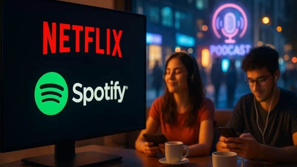 Spotify y Netflix se unen; videopodcasts se podrán ver en streaming a partir de 2026