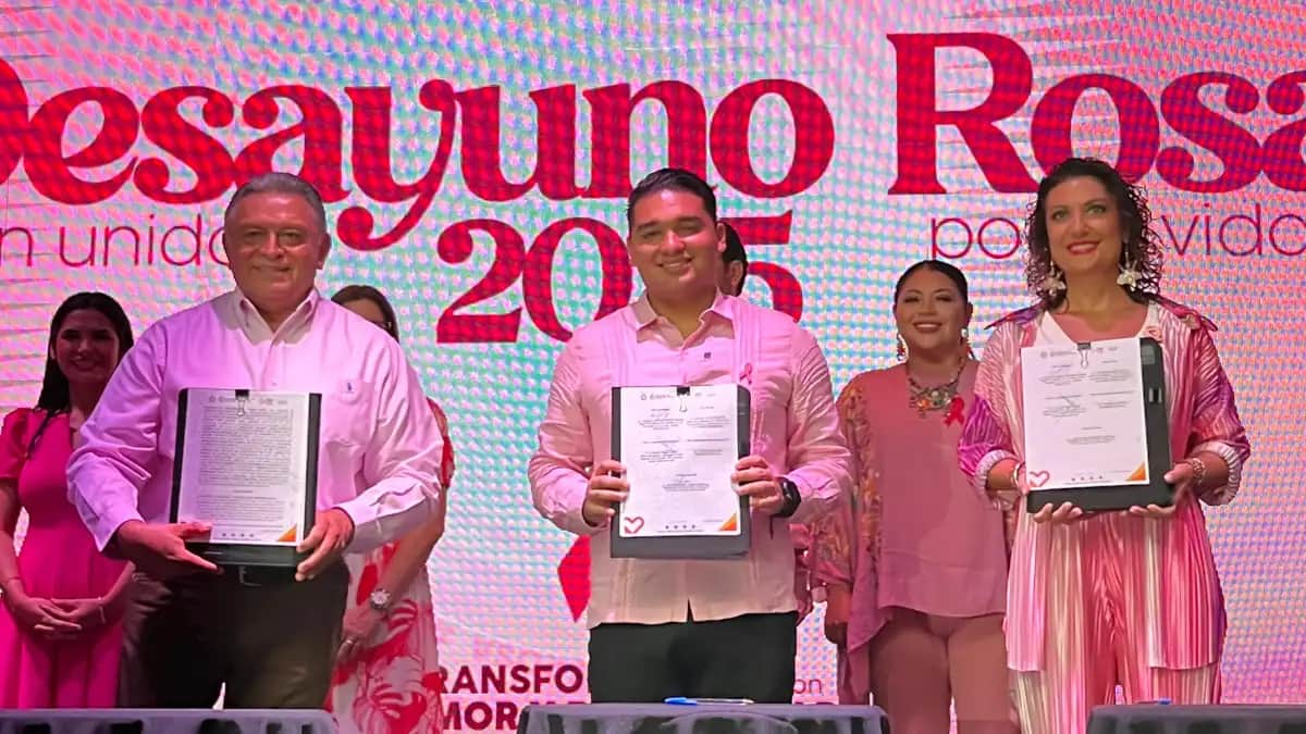 Video: Firma AMEXME Riviera Maya convenio con DIF Playa del Carmen para impulsar el “Carril Rosa”