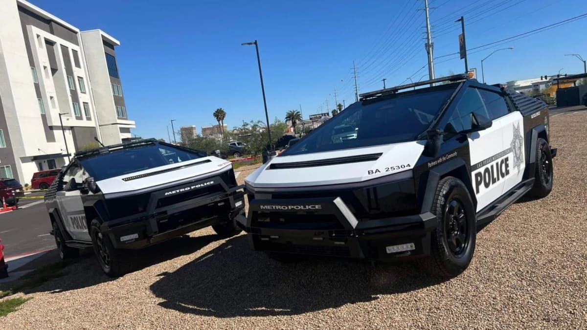 Video: Despliegan la primera flota de patrullas Cybertruck del mundo en Las Vegas, Estados Unidos