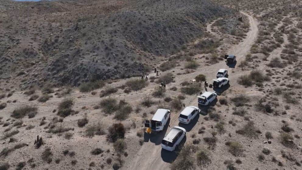 Hallan más de 300 restos humanos en un desierto situado a las afueras de Las Vegas, Estados Unidos
