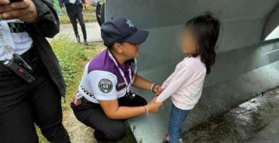 Niña de solo cuatro años fue hallada dentro de una tubería de la CFE en Cancún