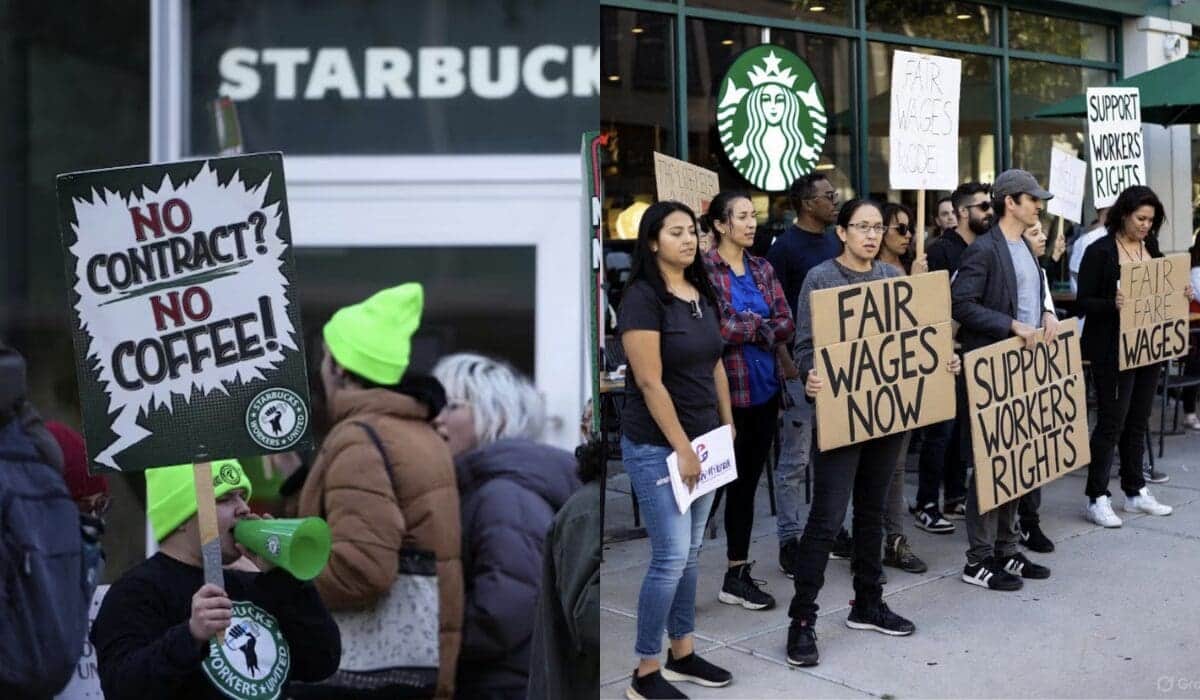 Baristas de Starbucks inician huelga para exigir mejores condiciones laborales en Estados Unidos