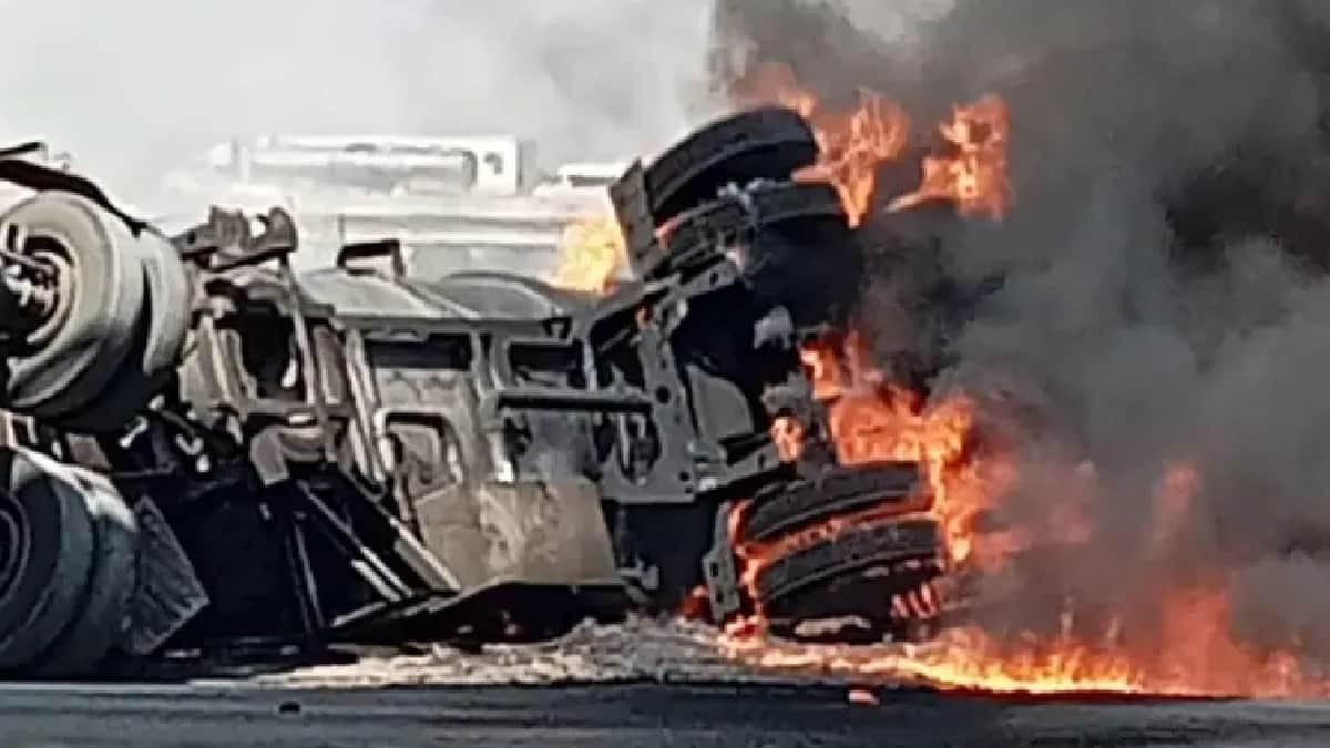 Video: Explota pipa cargada con gasolina al ser arrollada por un tren en Hidalgo
