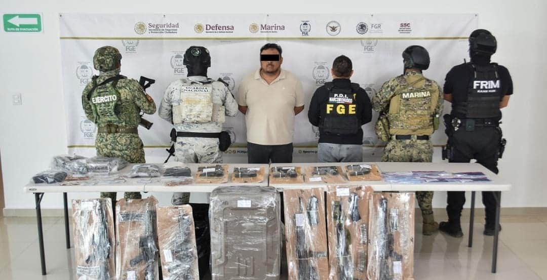 Detienen autoridades a "El Rayo", líder del CJNG en Playa del Carmen