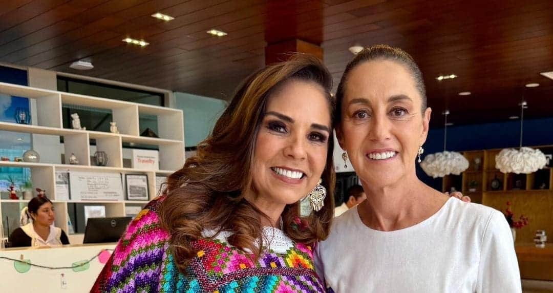Video: Felicita Claudia Sheinbaum a Mara Lezama por apoyar de manera incansable a la gente de Quintana Roo