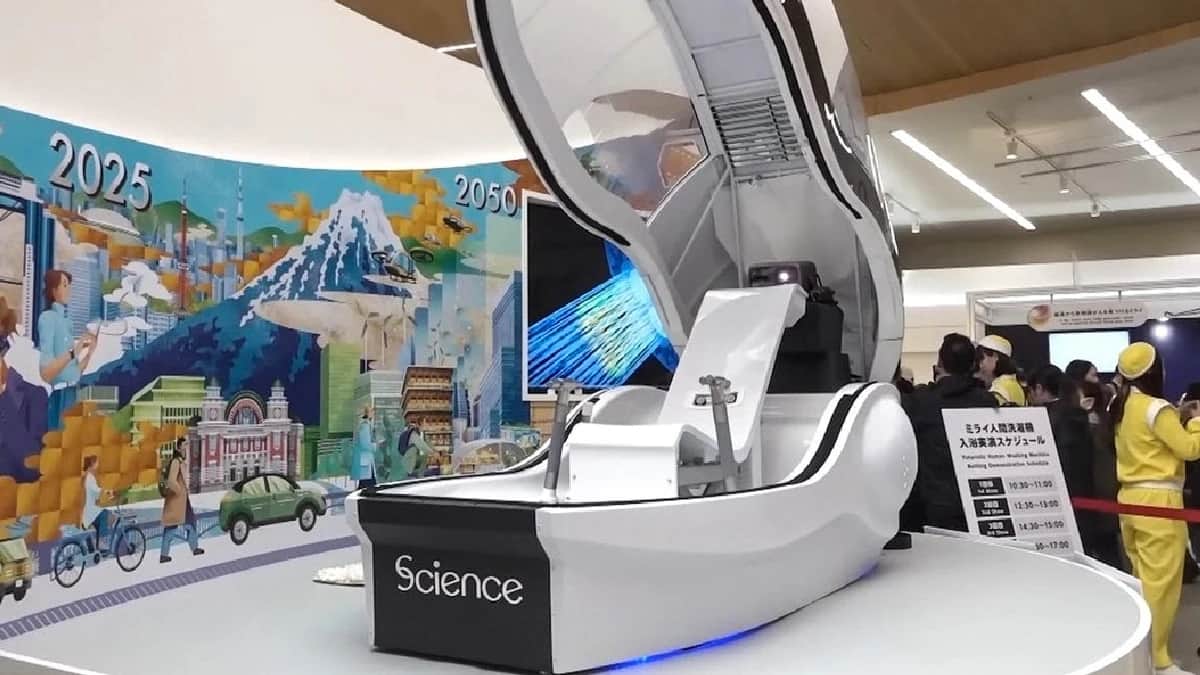 Video: Japón vende lavadoras con IA que limpian a humanos por 385 mil dólares