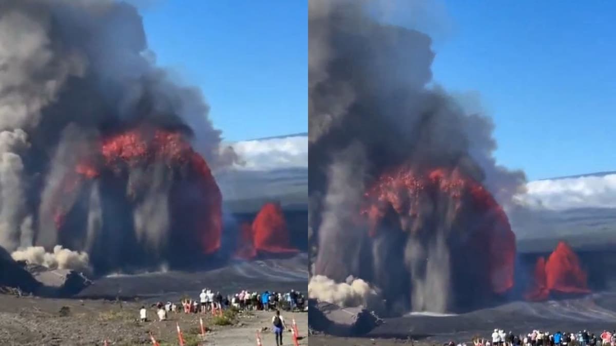 Video: Captan momento exacto de la erupción del volcán Kilauea en Hawái, Estados Unidos