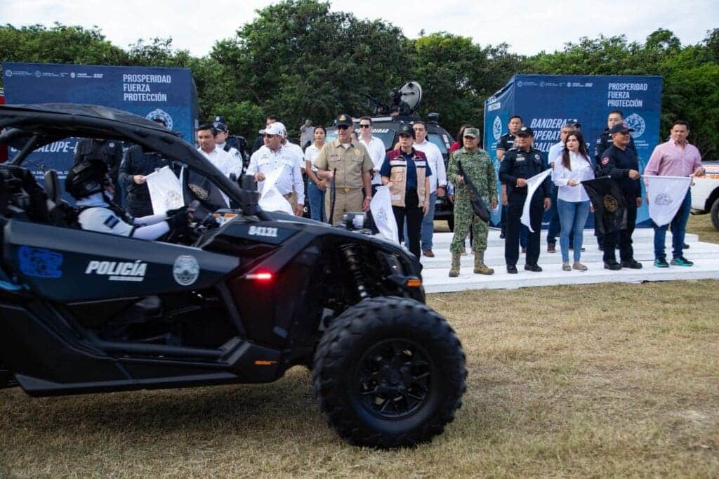 Estefanía Mercado pone en marcha el Operativo Guadalupe–Reyes 2025 en Playa del Carmen con fuerte despliegue de seguridad