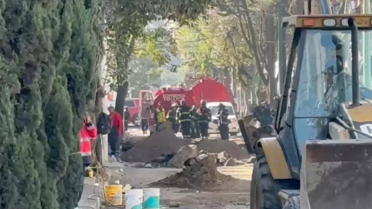 Fuga de gas natural provoca fuerte movilización de emergencia en el centro de Toluca