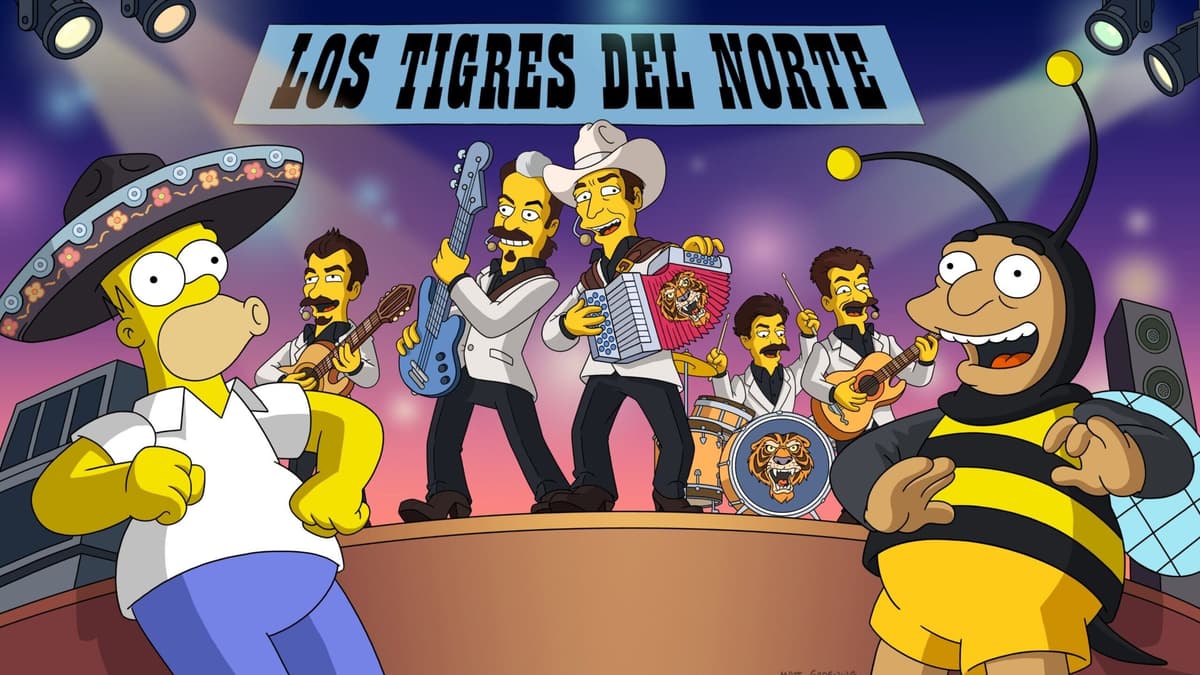 Video: Los Tigres del Norte aparecerán en “Los Simpson” con un histórico corrido mexicano