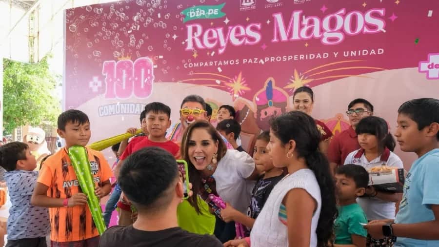 Mara y Vero Lezama celebran el Día de Reyes con más de 25 mil 600 niñas y niños en Quintana Roo