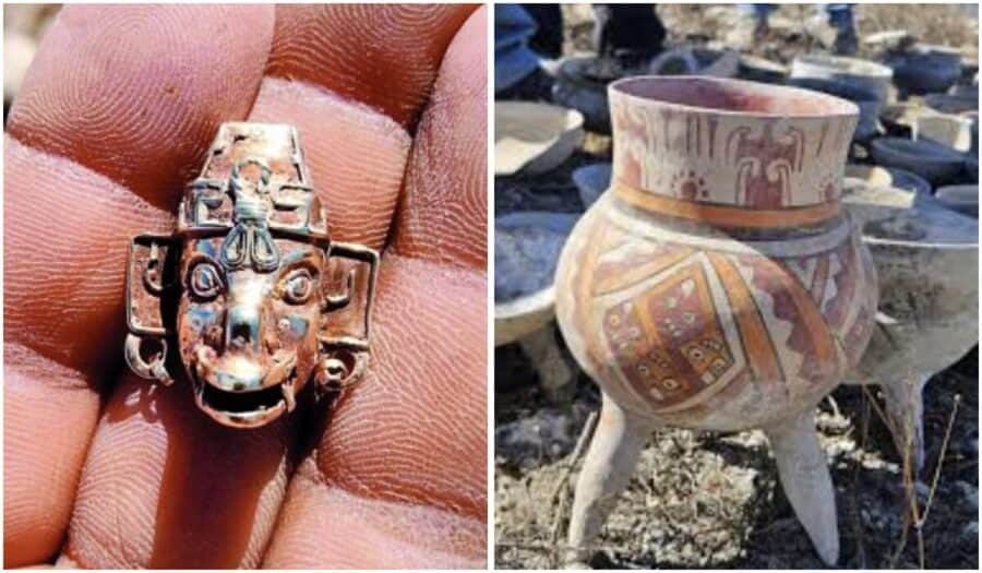 Albañiles encuentran presunta tumba mixteca en Oaxaca; INAH revisará autenticidad