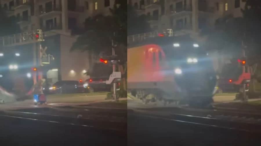 Video: Robot que repartía comida es destrozado por un tren en Florida, Estados Unidos
