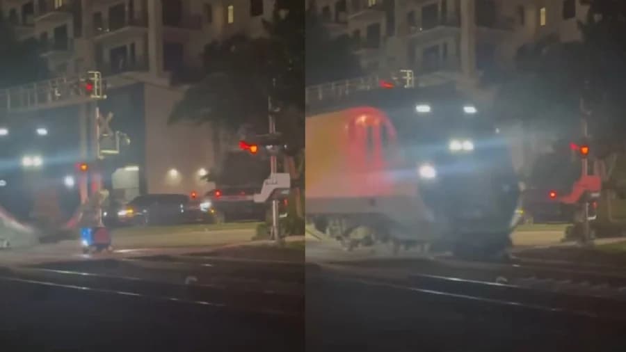 Video: Robot que repartía comida es destrozado por un tren en Florida, Estados Unidos