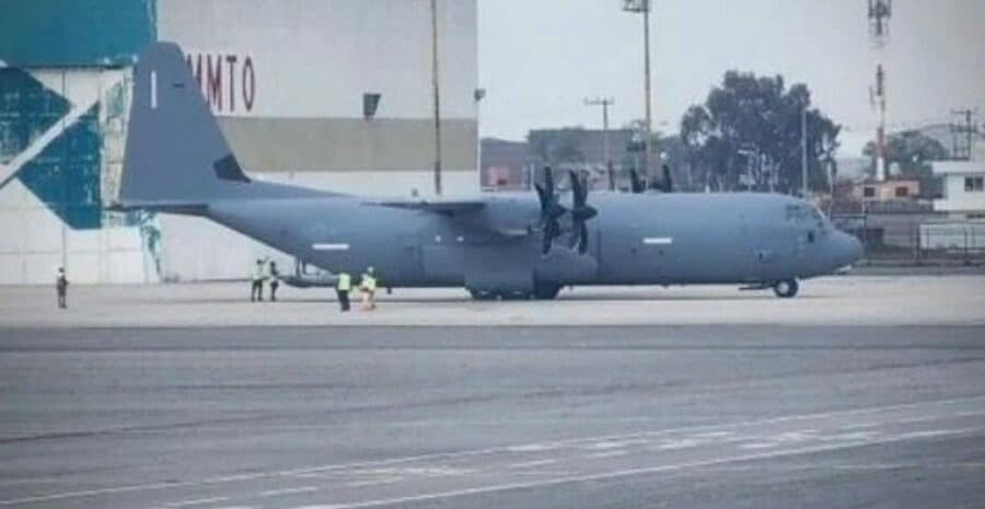 Avión Hércules de Estados Unidos ingresó a México sin autorización del Senado