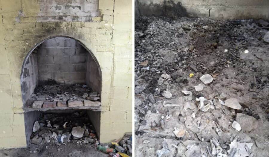 Hallan restos humanos calcinados en asador en Reynosa, Tamaulipas